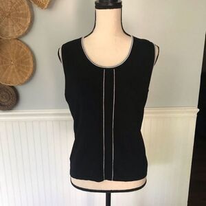 Vintage Finty Black & White Tank Top XL